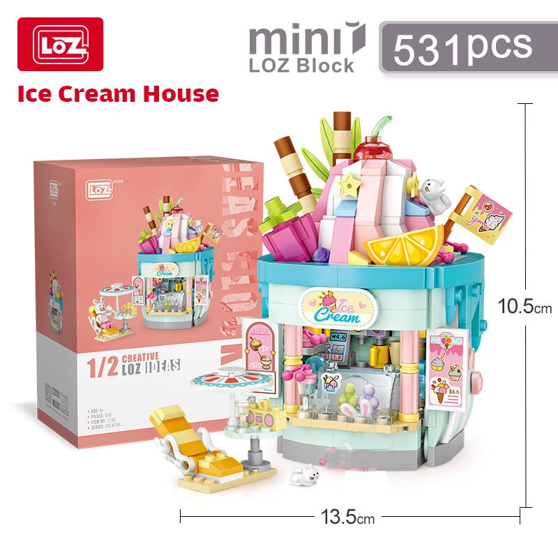 LOZ Mini Bloques Juegos Comida Vista a la Calle Bloques de Construcción Micro Ladrillos con Manual Foto 3 de 4