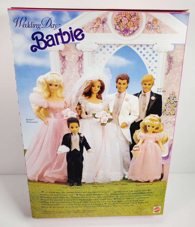 Wedding Day Ken Barbie Doll 1990, Best Man In The Wedding Of Midge Alan Amz B003b4kmvy