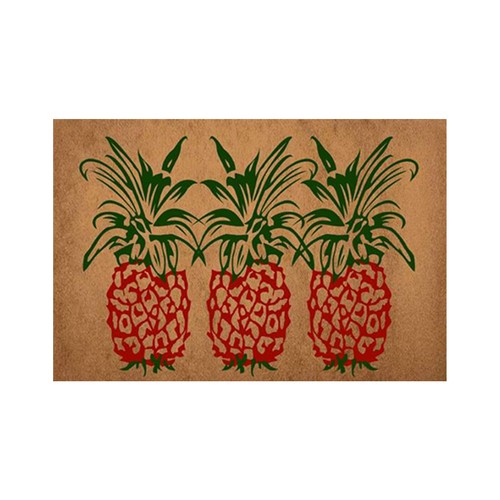 Pineapple Letter Printed Door Mat Non Slip Dirty Door Carpet Entrance Front Mat - Picture 2 of 24