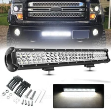 20" LED Lower Bumper Straight Work Light Bar Spot Flood 22 inch For Ford F150