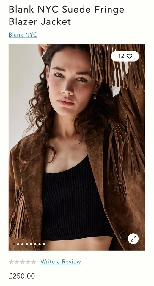 Anthropologie Jacket Free People NYC Leather Western Cowboy Brown Jacket Size XS - Image 2 of 4