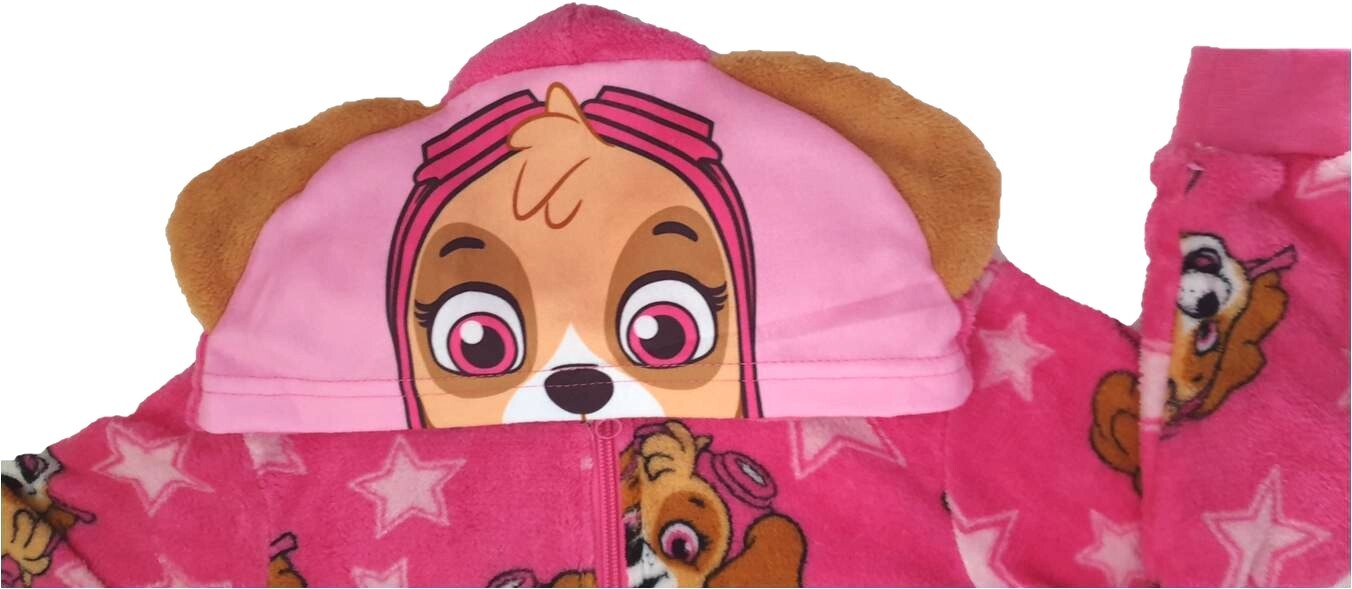 Paw Patrol Overall Für Mädchen – Skye Jumpsuit Pyjama, Bunt, Aus Polyester-Fleece