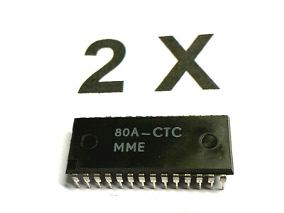 80A-CTC, Microcontroller, 5V, Timer, MME, RFT, DIL28, wie Z80A-CTC, 2 Stück