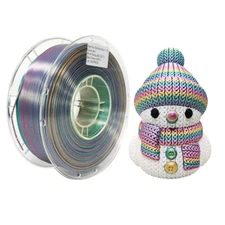1KG 1.75mm Multi Color Rainbow Silk 3d Printer Filament Silk PLA Filament
