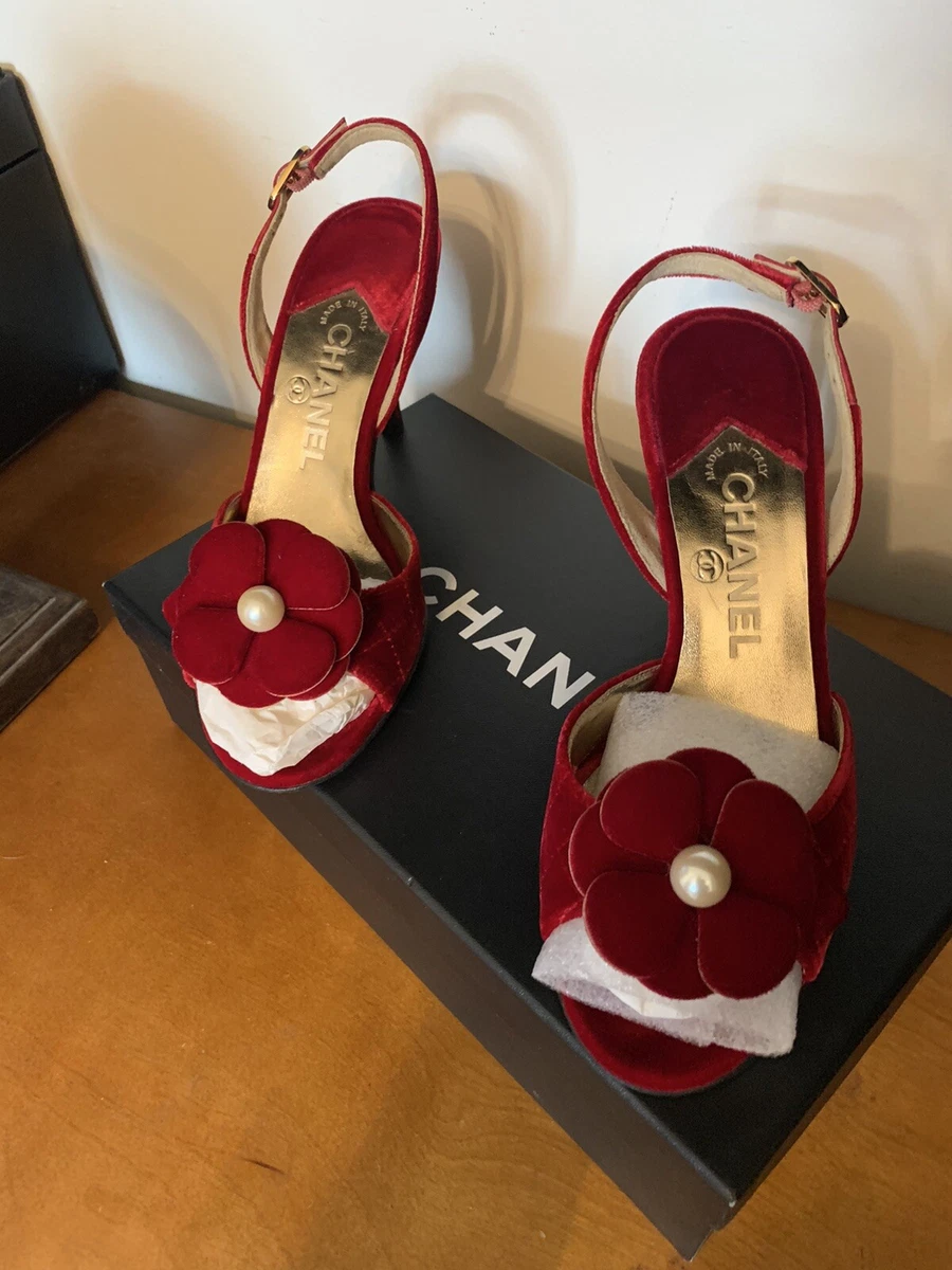 CHANEL Slingback Floral Heels for Women for sale | eBay