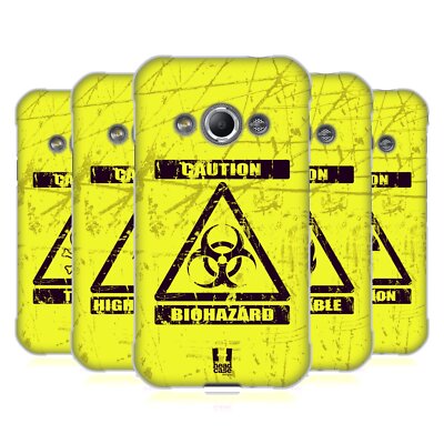 HEAD CASE DESIGNS HAZARD SYMBOLS SOFT GEL CASE FOR SAMSUNG PHONES 4