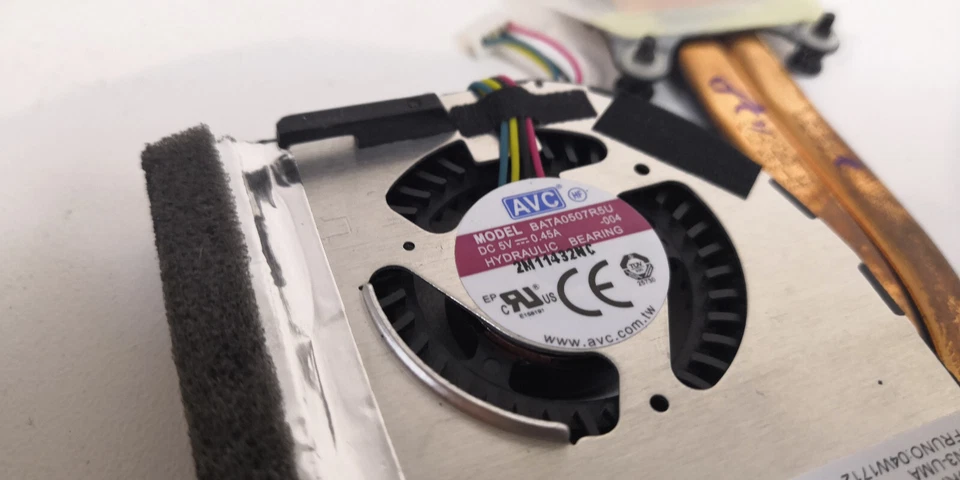 Original AVC Lüfter Kühler mit Kühlkörper FAN BATA0507R5U-004 , 5V und 0,45A - Bild 4 von 4