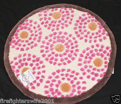 CoCaLo Iris Rug Girl's Nursery Decor Room Decor Round 26'' purple brown new