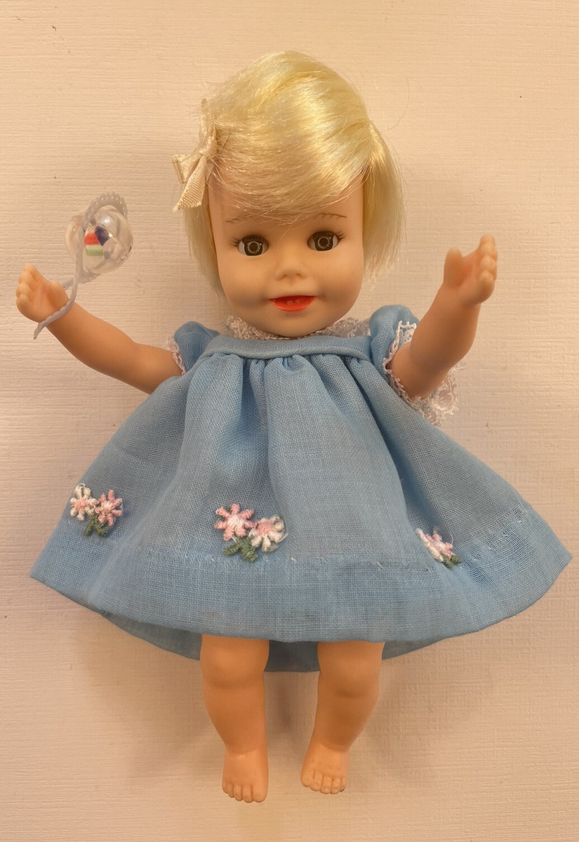 Vintage Deluxe Reading Suzy Cute Baby Doll 8” Blonde Hair Looks