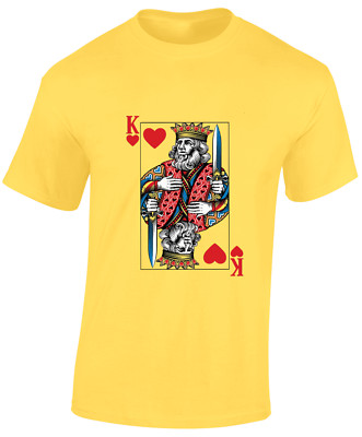 KING OF HEARTS HERREN T SHIRT COOL MODERN MODE TOP URBAN FREIZEIT TOP GESCHENK