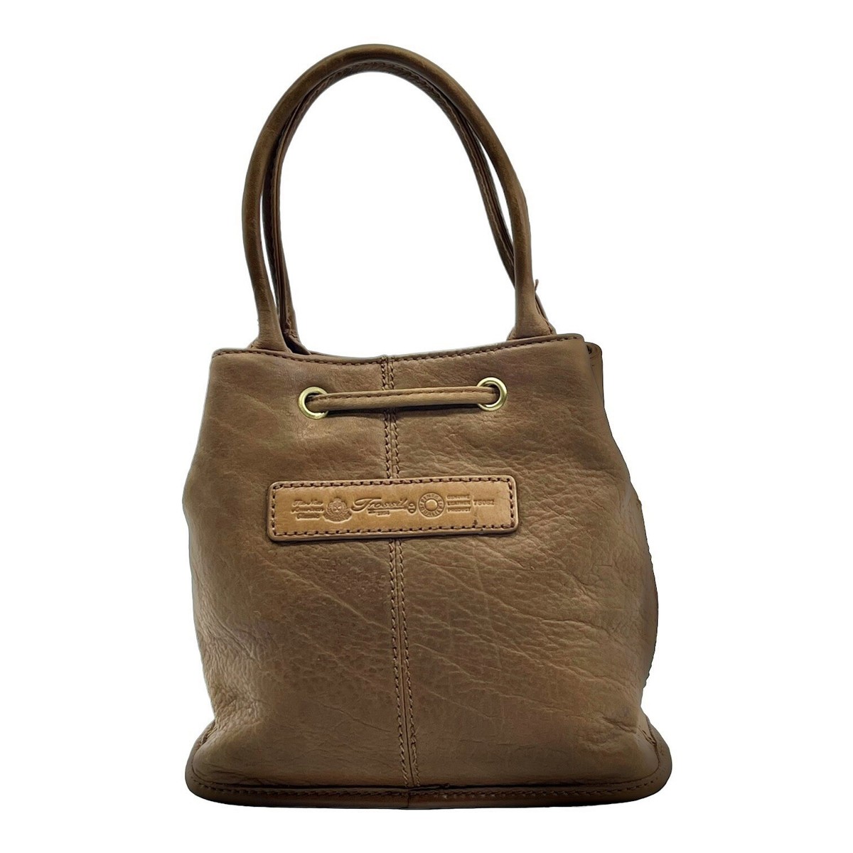 Vintage 00s Y2K FOSSIL Leather Convertible Crossbody Bucket Bag