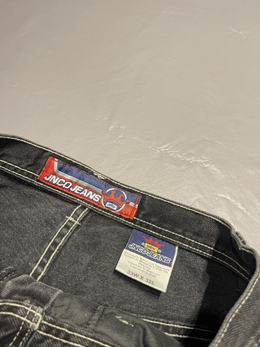Y2K Jnco Jeans Black Size 33/32 Boxing Gloves Rare - Picture 12 of 14