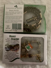 Vintage Marble Rosary Bead Bracelets- Two Different Ones By J.C. Walsh & Sons