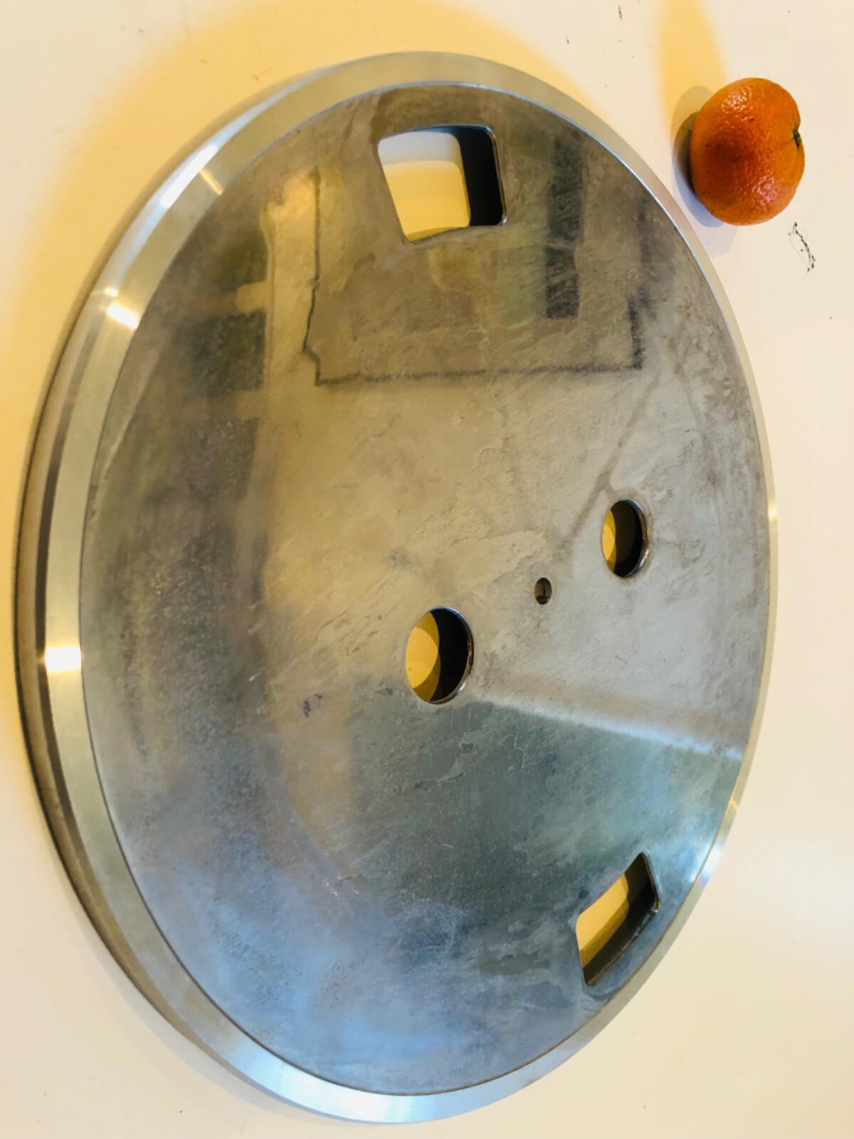 Vintage Onkyo Turntable Metal Platter Aluminum Repair Part Rare Find-image