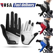 Men Women Windproof Touch Screen Full Finger Gloves Racing Cycling Motorcycle