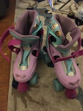 Girls Quad Roller Skates Purple US Size 1-4 Kids Youth