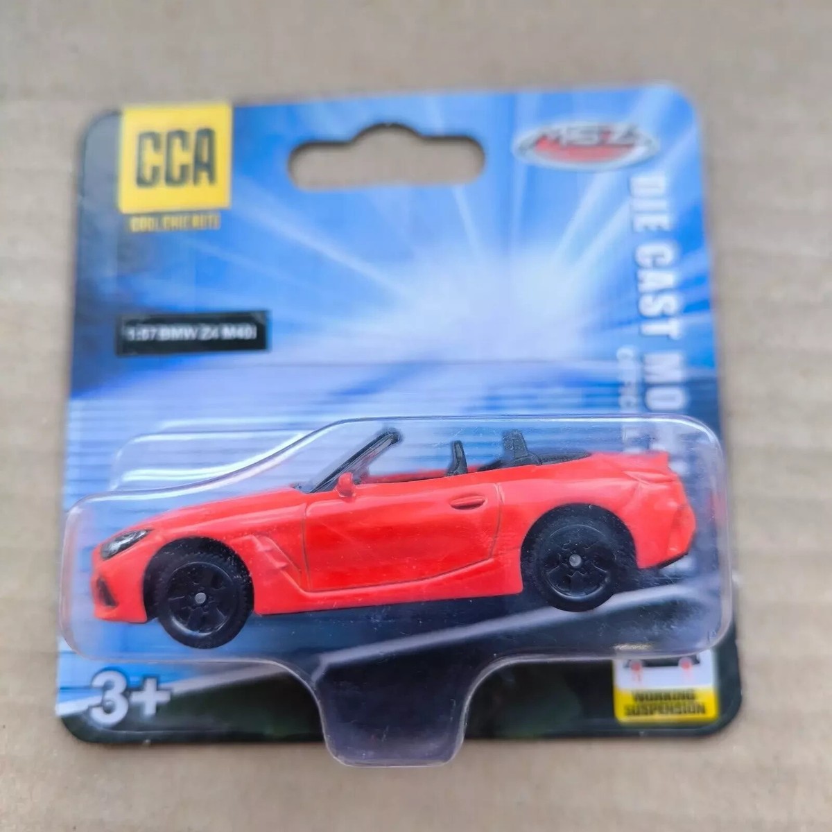 CCA MSZ 1:57 scale car diecast BMW Z4 M40I RED hotwheels matchbox