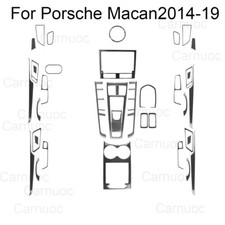43pcs For Porsche Macan Carbon Fiber Full Kits Cover Trim Set