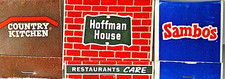 Sambo's Hoffman House Country Kitchen Restaurant Matchbook Vintage