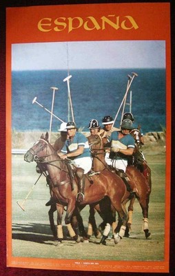 Original Poster POLO Spain Espana Costa del Sol Horse 1979