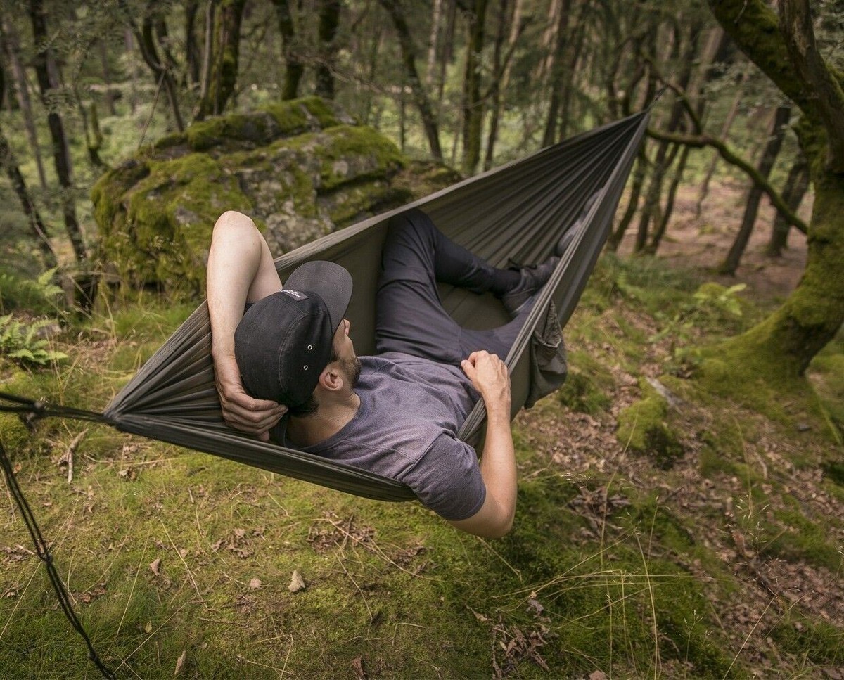 Snugpak Tropen-Hngematte WGTE  Leichte Camping-Hngematte aus  Fallschirmstoff | eBay.de