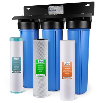 iSpring Whole House Water Filter System,3-Stage Iron Filter Whole House, WGB32BM