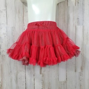 Baby Grand Signature Baby Girls Tutu Skirt Red Metallic Lined Tulle 18 Mths K11