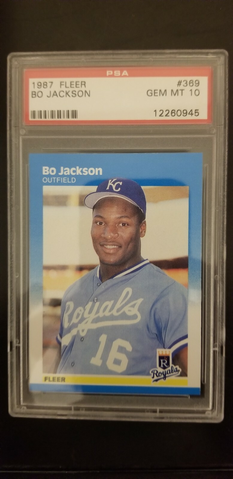 PSA 10 1987 87 Fleer #369 Bo Jackson Rookie Card GEM MINT RC