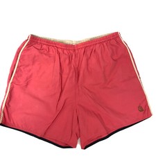 Vtg 80 90's Nautica Neon Hot Pink Swim Trunks Beach Surfer Nylon Board Shorts L
