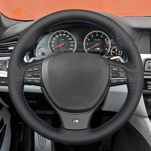 MEWANT Geprägt Kunstleder Lenkradbezug für BMW F10 F11 M5 F10 F12 F13 F01 F02 - Bild 3 von 10