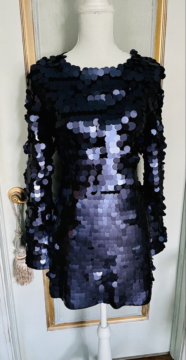 zara navy sequin dress NWT Zara Navy Sequin Dress Size M