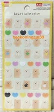 DAISO Bears Collection Sticker Kawaii Animal Love Kids Gift 2024 MADE IN JAPAN