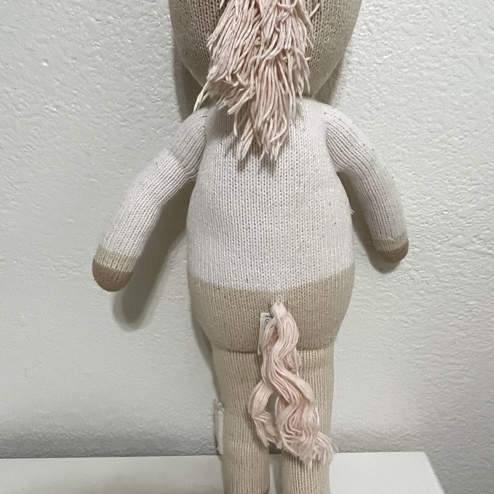 Cuddle + Kind Zara the Unicorn Plush Knit Handmade Doll Stuffed Animal 20" thumbnail 12