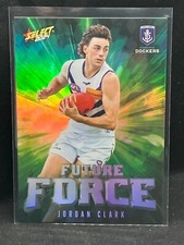 2024 AFL SELECT JORDAN CLARK FUTURE FORCE GREEN DOCKERS CARD #FFG27 d#112/195