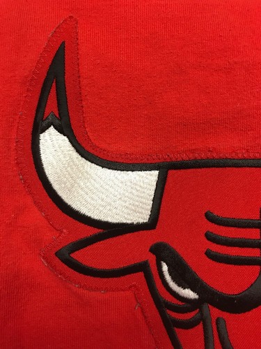 Vintage 90s Champion Chicago Bulls NBA Official Shooting Shirt Mens Size Large - 第 11/11 張圖片