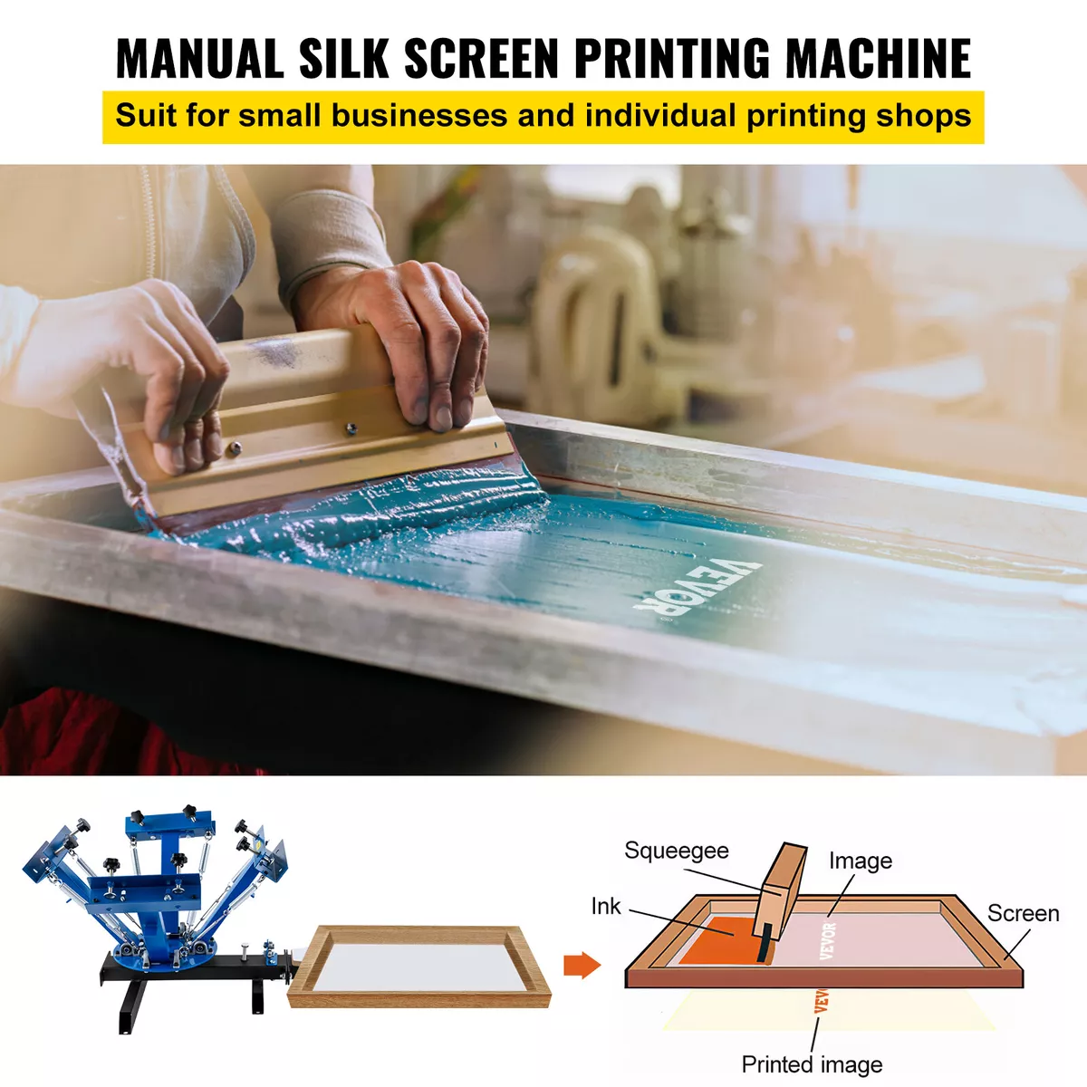 Screen Printing Squeegee Art Board Print for Sale by