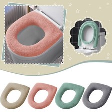 Bathroom Toilet Seat Cover Pads Soft Warmer Toilet Seat Cushion Cover