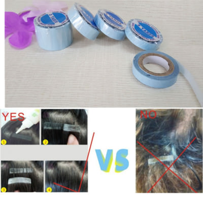 Front Support Tape/Glue 3Yards=2.74m Blue Lace Double Sided For Hair Extensions