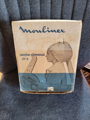 Sèche-cheveux Vintage Moulinex N°5 Beige Et Rose - Ancien Modèle Rétro, Occasion