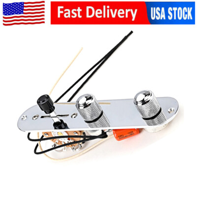 Prewired Loaded Guitar Control Plate 3 Way Switch Knob for Tele TL Telecaster
