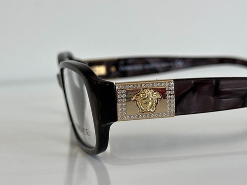 Versace MOD. 3135-B 637 Square Brown Marble Eyeglasses Optical Frame 53*16*135 - Picture 8 of 14