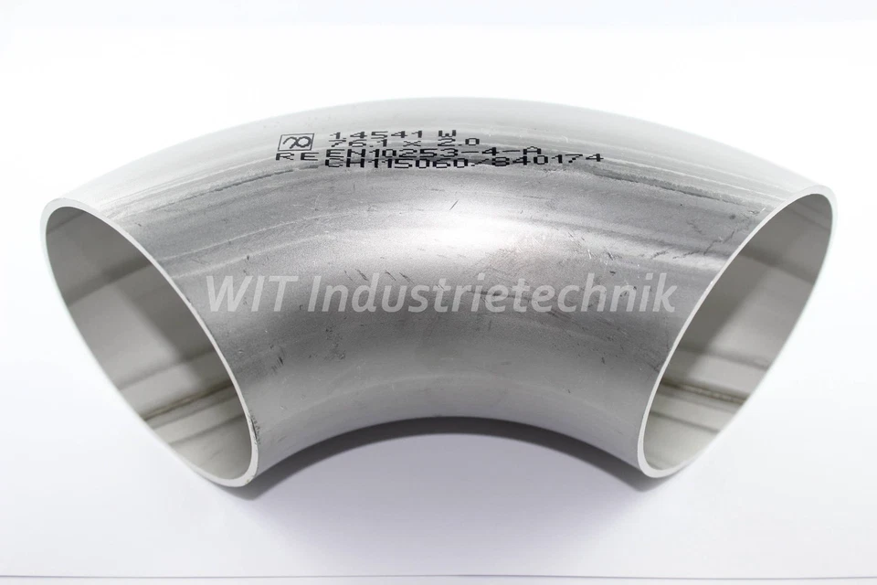 70mm Rohrbogen EDELSTAHL 90° V2A Schweißbogen blank Bogen 70x1,5mm dünnwandig - Bild 1 von 1
