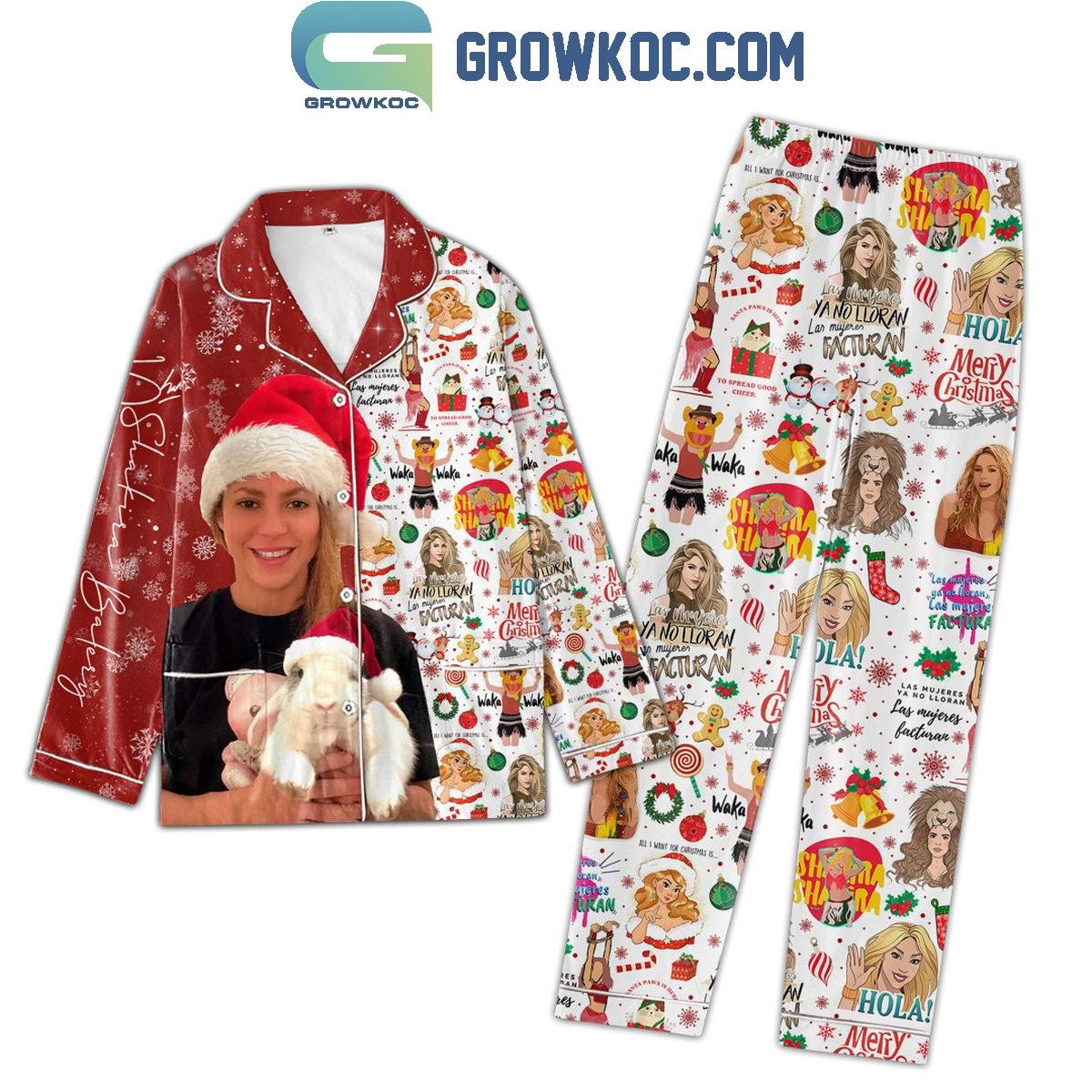 Shakira Waka Waka Hips Dont Lie Christmas Pajama Set