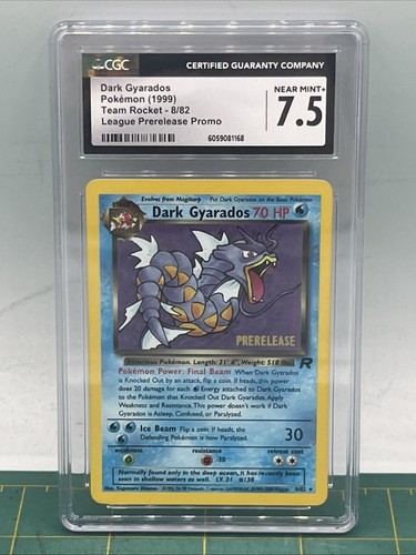 Dark Gyarados (Unlimited) graded CGC 7.5 for sale on eBay