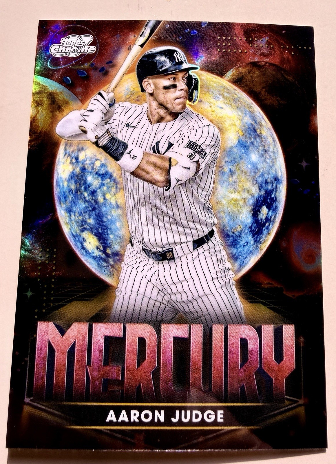 Topps Cosmic Chrome Aaron Judge Mercury Planetary Pursuit Yankees PPM-1 2024