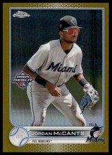 2022 Topps Pro Debut #PDC-116 Jordan McCants Chrome Gold Refractor #/50