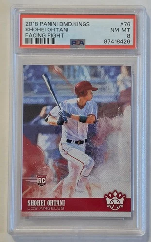 2018 Panini Diamond Kings SHOHEI OHTANI ROOKIE #76 FACING RIGHT PSA 8