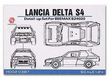 Hobby Design 1/24 Lancia Delta S4 Etching Parts Set for Beemax from Japan 5366