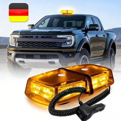 12V/24V LED Rundumleuchte Magnet Strobe Licht Warnleuchte Notfall Lampe KFZ Auto