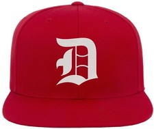 Old English Alphabet D Embroidered Baseball Cap Classic Gothic Letter Hat